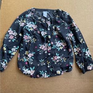 Carters floral blouse 5T